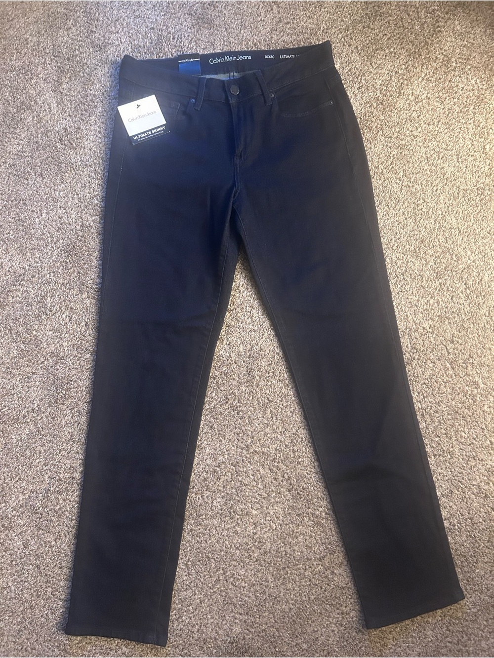 Calvin Klein Jeans Black Slim Straight Pants